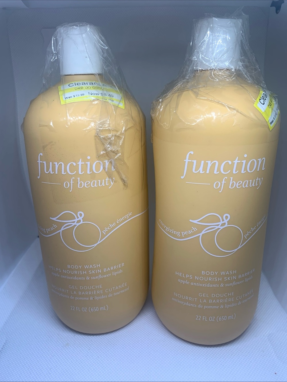 Function of Beauty Energizing Peach Body Wash - Set of 2